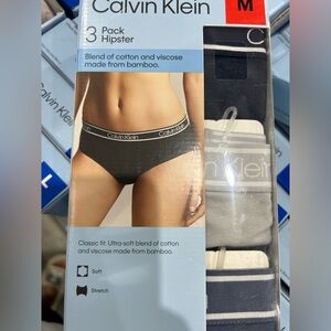 COPY - Calvin Klein Women's Hipster Underwear 3 Pairs NWT black/ blue/ gray